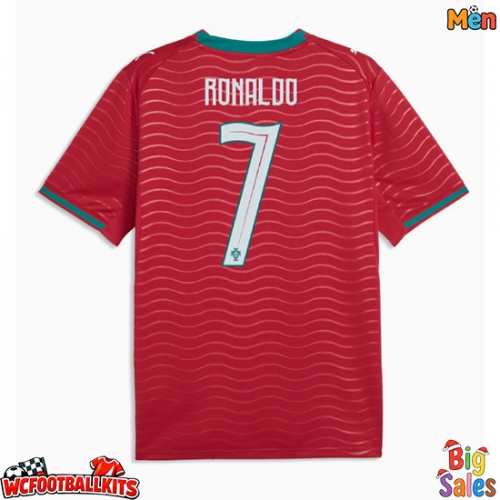 Portugal Cristiano Ronaldo #7 Replica Home Stadium Shirt World Cup 2026 Short Sleeve